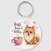 Fluff, Love & Lattes Sleutelhanger (Achterkant)