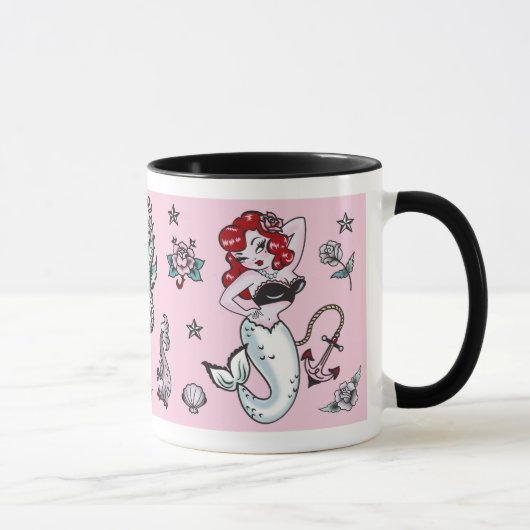 Fluff Molly Mermaid Mok in Roze (Rechts)