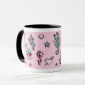 Fluff Molly Mermaid Mok in Roze (Voorkant links)