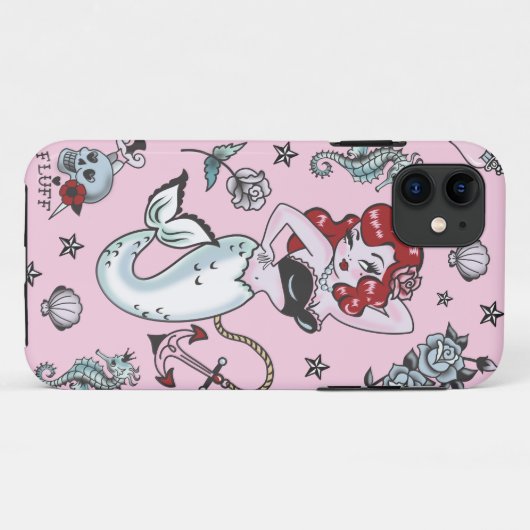 Fluff Molly Mermaid Pink Iphone 5 Hoesje (Achterkant (horizontaal))