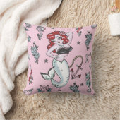 Fluff Molly Mermaid Pink Pillow Kussen (Blanket)
