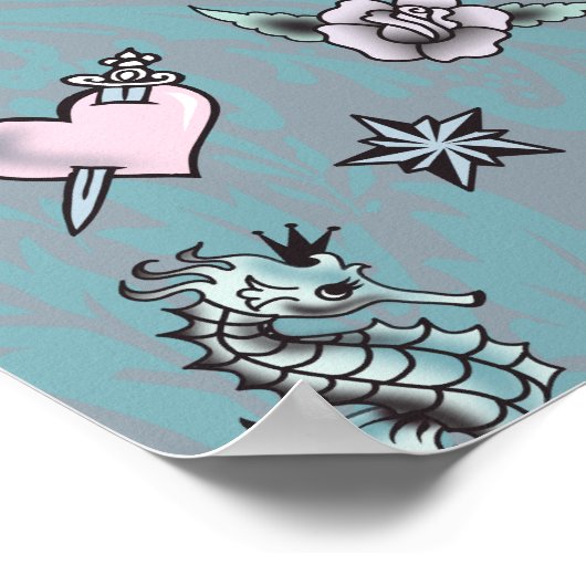 Fluff Molly Mermaid Poster (Hoek)