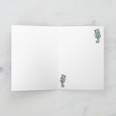 Fluff Molly Zeemeermin Kaart- roze Kaart (Binnen)