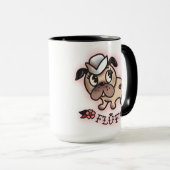 Fluff Monty de Mok Sailor Pug (Voorkant rechts)