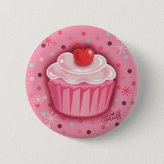 FluffCakes Button Roze (Voorkant)