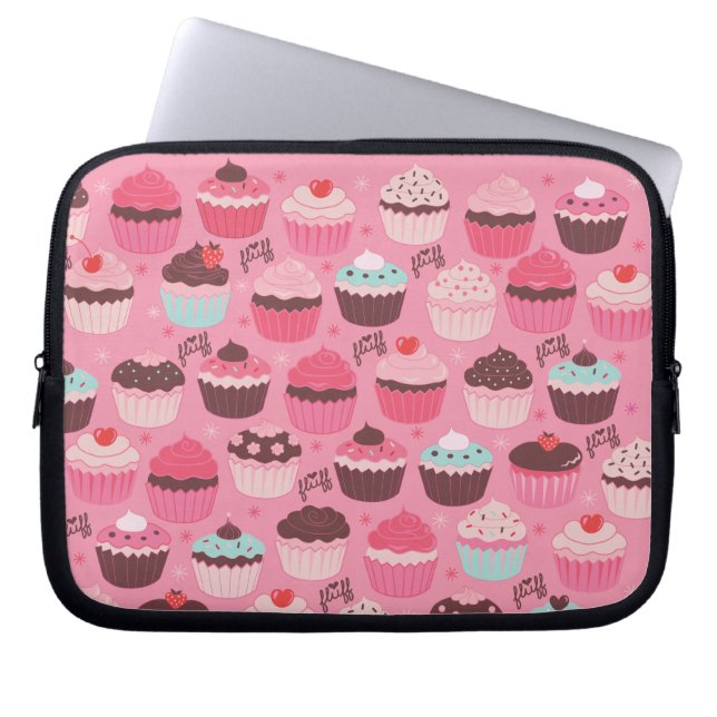 Fluffcakes — laptophoes laptop sleeve (Voorkant)