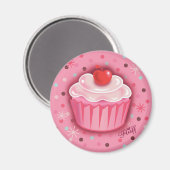 FluffCakes magneet roze (Voorkant / Achterkant)