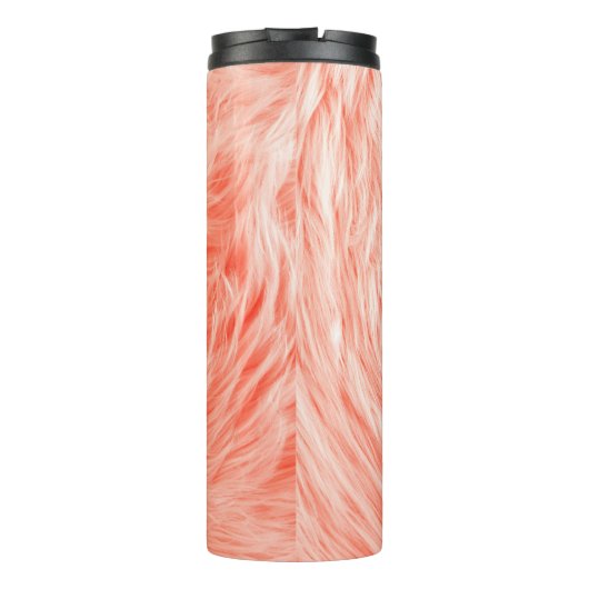 Fluffe neptextielbont thermosbeker (Achterkant)