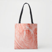 Fluffe neptextielbont tote bag (Voorkant)