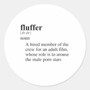 FLUFFER is likely an acronym or a proper noun and Ronde Sticker