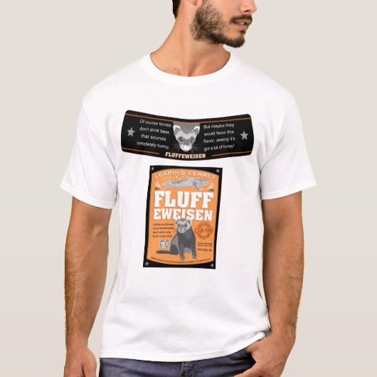 fluffeweisen-etiket t-shirt (Voorkant)