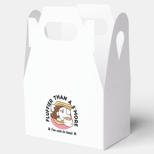 Fluffier Than A S'more - Schattigee hond en desser Bedankdoosjes (Geopend)