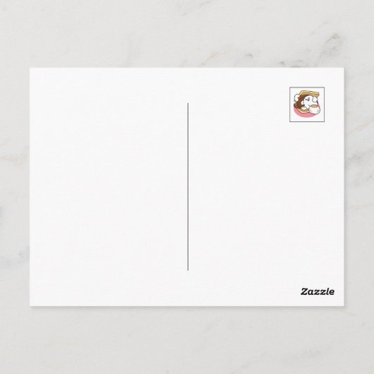 Fluffier Than A S'more - Schattigee hond en desser Briefkaart (Achterkant)