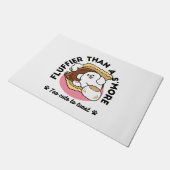 Fluffier Than A S'more - Schattigee hond en desser Deurmat (Schuin)