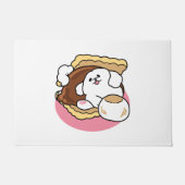 Fluffier Than A S'more - Schattigee hond en desser Deurmat (Voorkant)