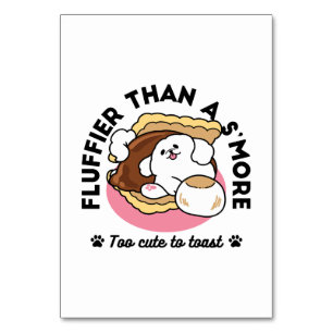Fluffier Than A S'more - Schattigee hond en desser Kaart