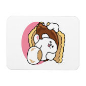 Fluffier Than A S'more - Schattigee hond en desser Magneet (Horizontaal)