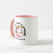 Fluffier Than A S'more - Schattigee hond en desser Mok (Voorkant links)