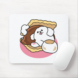 Fluffier Than A S'more - Schattigee hond en desser Muismat