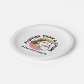 Fluffier Than A S'more - Schattigee hond en desser Papieren Bordje (Gekanteld)