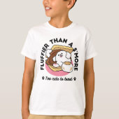 Fluffier Than A S'more - Schattigee hond en desser T-shirt (Voorkant)