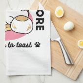 Fluffier Than A S'more - Schattigee hond en desser Theedoek (Quarter Fold)