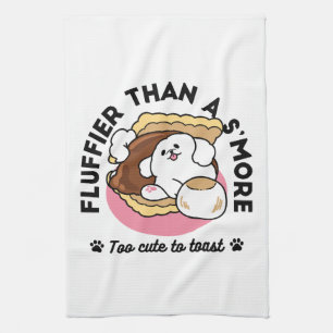 Fluffier Than A S'more - Schattigee hond en desser Theedoek