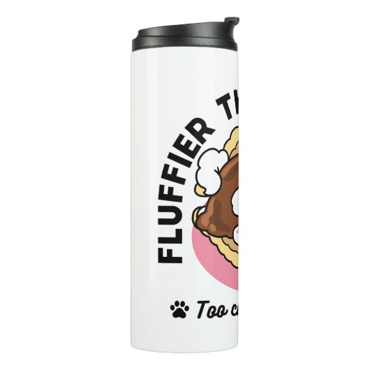 Fluffier Than A S'more - Schattigee hond en desser Thermosbeker (Gedraaid links)