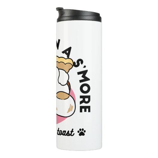 Fluffier Than A S'more - Schattigee hond en desser Thermosbeker (Geroteerd rechts)