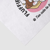 Fluffier Than A S'more - Schattigee hond en desser Tissuepapier (Detail)