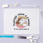 Fluffier Than A S'more - Schattigee hond en desser Tissuepapier (Craft)