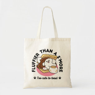 Fluffier Than A S'more - Schattigee hond en desser Tote Bag