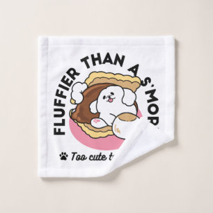 Fluffier Than A S'more - Schattigee hond en desser Washandje