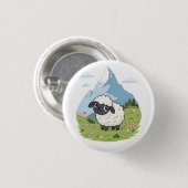 Fluffiest Lawn Mower – Adorable Blacknose Sheep Ronde Button 3,2 Cm (Voorkant /achterkant)