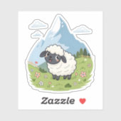 Fluffiest Lawn Mower – Adorable Blacknose Sheep Sticker (Vel)