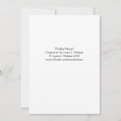 Fluffim Mouse Invitation Card Kaart (Achterkant)