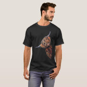 Fluffin´ cow with wild hair   Scottish Highland Ca T-shirt (Voorkant volledig)