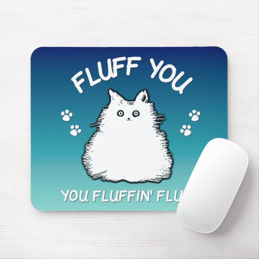 Fluffin Fluff Kitty Cat Muismat (Met muis)