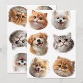 Fluffing Around Feestdagenkaart (Voorkant / Achterkant)