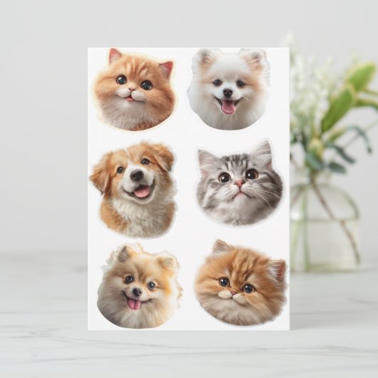 Fluffing Around Feestdagenkaart (Staand voorkant)