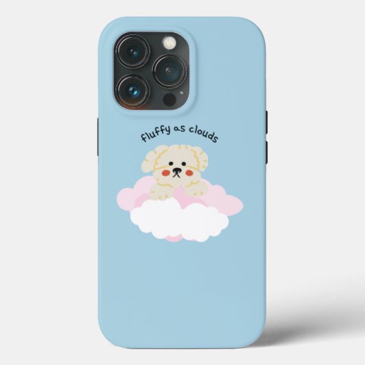 "FLUFFY AS CLOUDS" nieuw mobiel Hoesje voor verkoo (Achterkant)