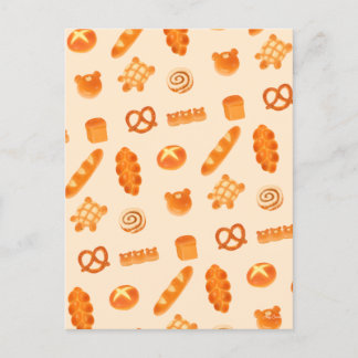 Fluffy Bakery Brood Variëteit Japanse stijl Snack Briefkaart