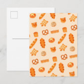 Fluffy Bakery Brood Variëteit Japanse stijl Snack Briefkaart (Voorkant / Achterkant)