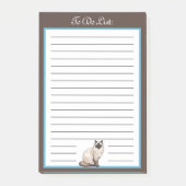 Fluffy Balinese kat om te doen lijst Post-it® Notes (Voorkant)