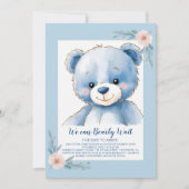 Fluffy blue beer kaart (Voorkant)