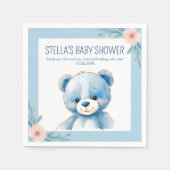 Fluffy blue beer servet (Voorkant)