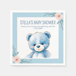 Fluffy blue beer servet