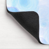 Fluffy Blue Rozen Floral Pattern Muismat (Hoek)