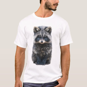Fluffy Boswasbeer Illustratie Mannen T-shirt