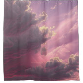 Fluffy Bright Clouds Douchegordijn (Voorkant)